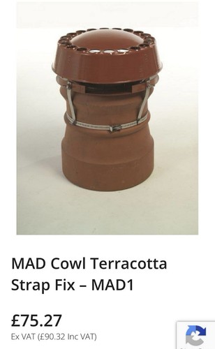 Terracotta mad capping - terracotta,