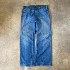 Levis Denim Jeans Mens 31" Loose Fit Orange Tab Vintage Trousers, Blue