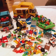 PLAYMOBIL CAMPER VAN,JEEP AND