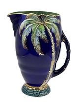 Beswick Jag Palm Tree design – Cobalt Blue body - Green & Gold Interior c.1950