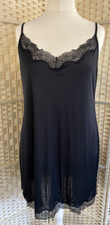 UK 22 Satin Black Nightdress