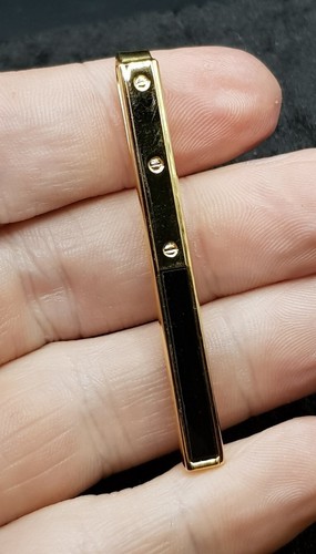 Vintage gold plated tie bar - vintage,