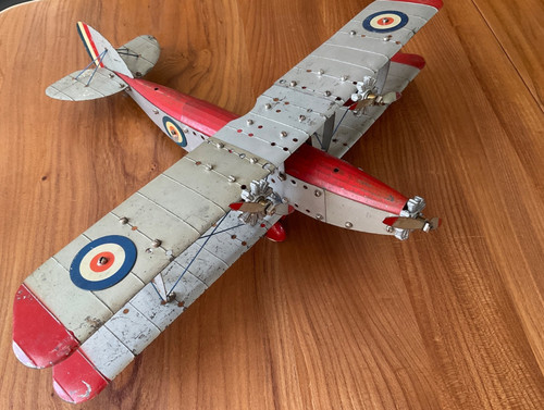 Meccano aeroplane biplane - aeroplane,
