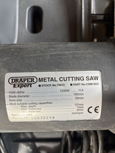Draper csm185 110v metal - csm185,