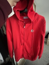 Men’s red moncler zip up