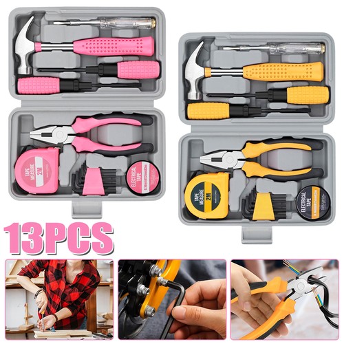 Pink hand tool kit - set, 13pc