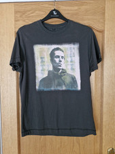 Rare LIAM GALLAGHER ‘2019 UK TOUR’ T-SHIRT Merch GREY/GREEN Size  MEDIUM Oasis 