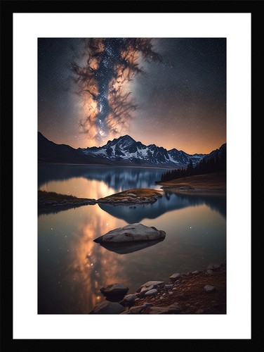 Nostalgic milky way framed - milky,