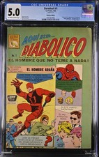 DAREDEVIL #1 CGC 5.0 Mexico La Prensa 1St Edition 1966 - RED COSTUME - Grail !!