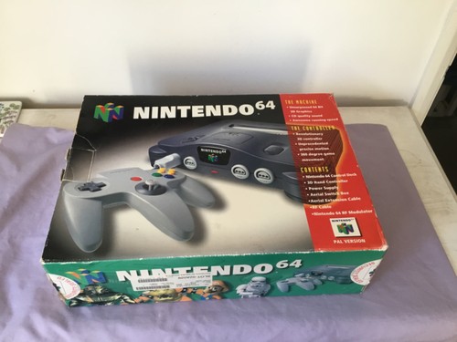 N64 console boxed with - n64,