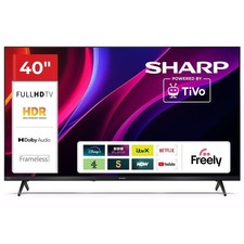 SHARP 40 Inch LED TV Full HD TiVo Frameless Smart TV 40HE2245K 3 HDMI Inputs