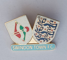 Swindon Town / England Enamel Football Lapel Pin Badge.    PB1-185