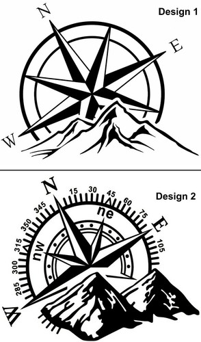 Large compass mountains - compass,