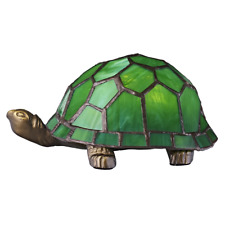 Beautifully Hand Crafted Green Glass Tortoise Tiffany Lamp by Happy Homewares