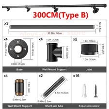 100cm-300cm Handrail Stair
