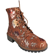Floral Ankle Boots Shoes