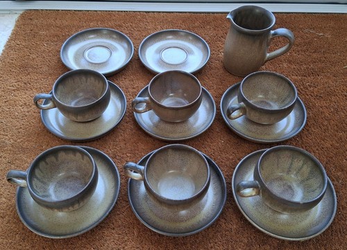 Denby romany coffee cups - romany, 6x