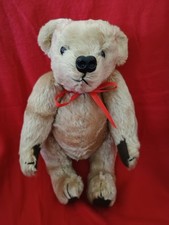 Vntage teddy Bear Jointed Unknown Maker 