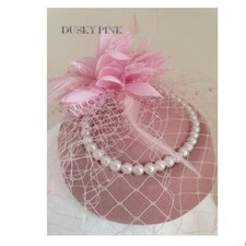 Fascinator Pink Dusky Pink  for weddings, The Races & Special Occasions.
