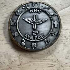 U.s. Military HHC 2ND AVN BDE “WAR EAGLES” Challenge Coin. RARE