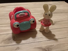 Early Learning Centre Click Clack Toy Rabbit With Push Along Car