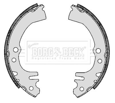 Borg beck bbs6300 - brake, shoe