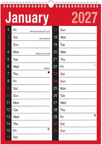2027 calendar large 2 - a4,
