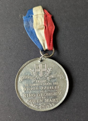 Silver jubilee medal king - silver,