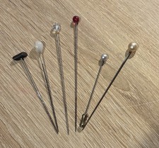 Six Vintage Hat Pins. Good