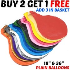 18"/ 36" Inch Giant Plain