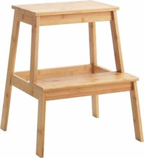 Bamboo step stool sturdy - bamboo,