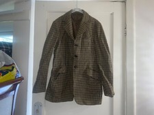 Vintage Caldene mens Tweed brown jacket 38" wool mix