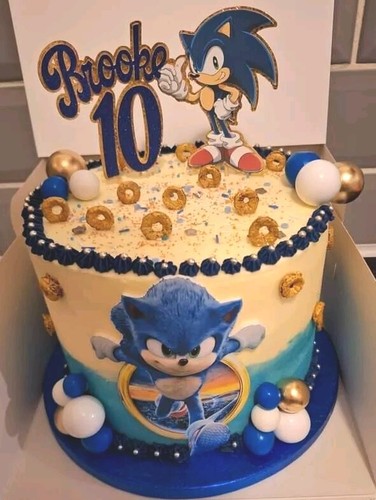 Personalized sonic cake - personalized,
