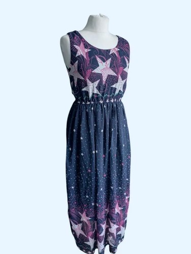 Star print dress navy - dress,