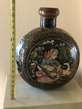 ANTIQUE HAND HAMMERED/PAINTED