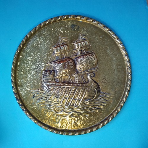 Brass norse ship - norse,
