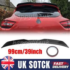 For Renault Clio III Rear Roof Boot Trunk Spoiler Lip Extension Wing Glossy Blk
