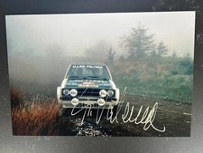 Signed 12x8 photo Ari Vatanen Ford Escourt MK11 WEC Rally