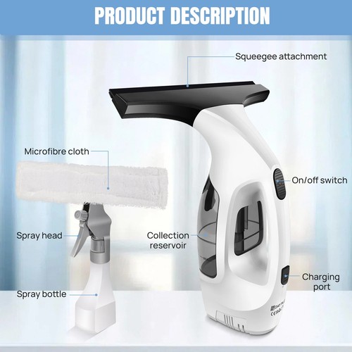 Cordless window vac - window,
