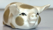 Szeiler Studio Ceramic Spotted Pig Made In England Hand Painted