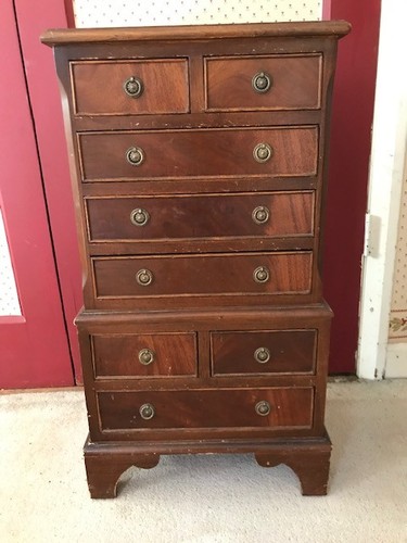 Antique vintage mahogany small - antique,