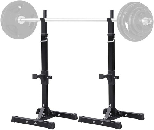 Adjustable barbell squat rack - adjustable,