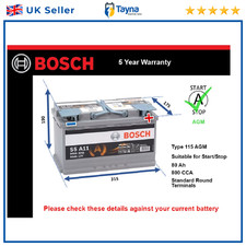 AGM Car Battery fits MERCEDES