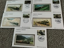 SET OF BENHAM TRAINS FIRST DAY COVERS TRAIN COVERS.