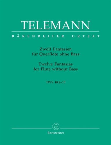 Twelve fantasias for flute - for,