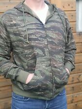 camouflage camo tiger stripe 100% cotton hoodie sweat top arm SMALL