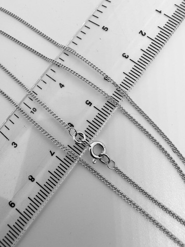 9ct white gold 4mm - gold, link