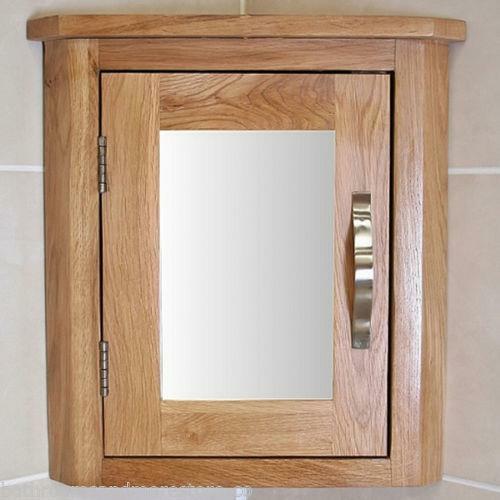 Oak wall mounted mirrored - mounted,