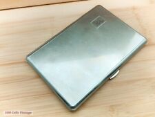 Minimalist Silver Tone Vintage Cigarette Case-Tobacciana-202