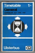 Ulsterbus Timetable General Booklet - 30th June 1969